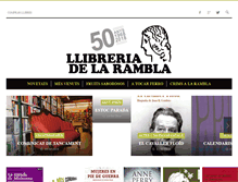 Tablet Screenshot of llibreriadelarambla.com